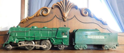 Locomotora Marx 2-4-2 Tender ~ Southern OR ~ Rd# SOU 999 ~ probada - O-27 - Imagen 6 de 11