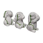 Novelty Rabbit Garden Ornaments Adorable Weather Resistant Cement Bunnie
