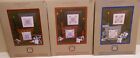 3 Creature Comforts Counted Cross Stitch Patterns Dragonfly-Rabbit-Squirrel