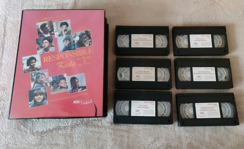 Vintage Box Set of 6 VHS Tapes RESPONSIBLE KIDS IN SCHOOL & HOME 1994 AGS Media - Picture 10 of 11