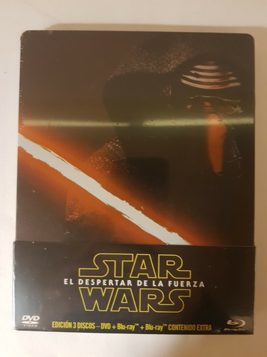 PELICULA BLURAY STAR WARS EPISODIO 7 EL DESPERTAR DE LA FUERZA METALICA NUEVA - Imagen 2 de 4