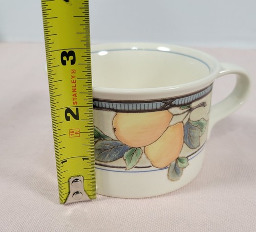 Taza de café espresso tallado Mikasa Garden Harvest pequeña como nueva - Imagen 7 de 8