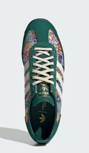 adidas Originals SL 72 OG x Liberty London Shoes Collegiate Green / Cream White - Picture 4 of 12