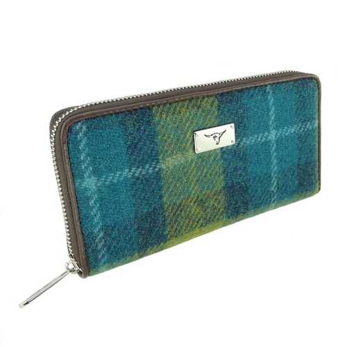 Glen Appin Harris Tweed Large Zip Purse LB2100 Staffa choice of colours - Picture 23 of 46