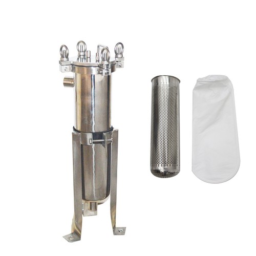 #4 Beutel Filtergehäuse 304 Edelstahl 1" NPT IN/OUT 120 Psi Flachplatte Deckel - Bild 1 von 24
