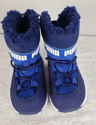 Puma Infant/Toddler Trinomic 5C Boot Sneaker 363979-02 Blue  - Picture 2 of 9