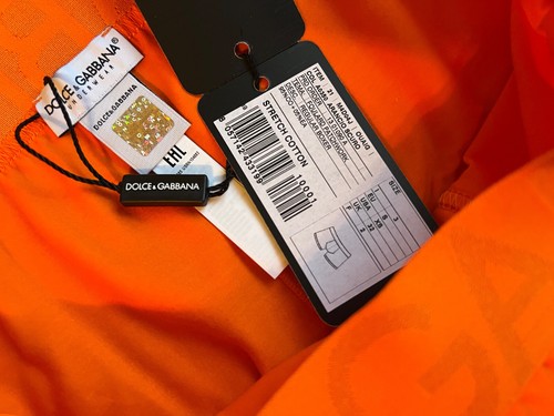 DOLCE & GABBANA COTTON ORANGE SIGNATUREWAIST REGULAR BOXER BRIEF UNDERWEAR XS 3 - Picture 9 of 9