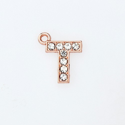A-Z Initials Letter Alphabet Keyring Diamante Key Ring Metal Key Chain - Picture 9 of 63