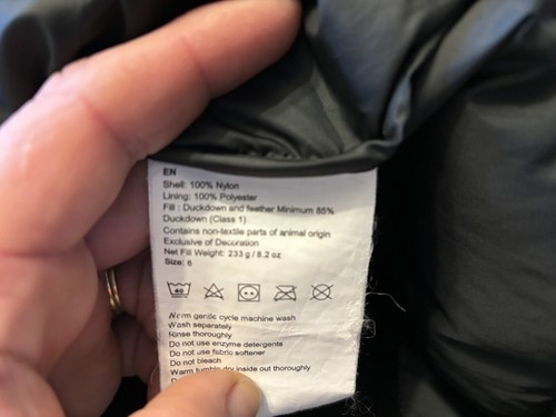 KATHMANDU 550 Ladies Jacket 6 Drifill Duck Down Puffer Grey Long Water Resistant - Picture 19 of 21