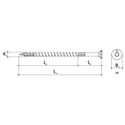 Holzschrauben Torx - Spanplattenschrauben Weiß - Senkkopfschrauben - Terrasse... - Bild 2 von 9