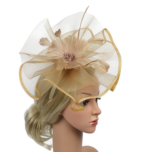 Elegant Fascinator Hat Headband Ladies' Day Cocktail Tea Party Wedding Hair Clip - Picture 37 of 69