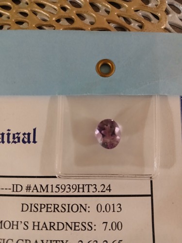 Natural Purple Amethyst 3.25 CTS Faceted Oval Loose Gemstone - Picture 2 of 3