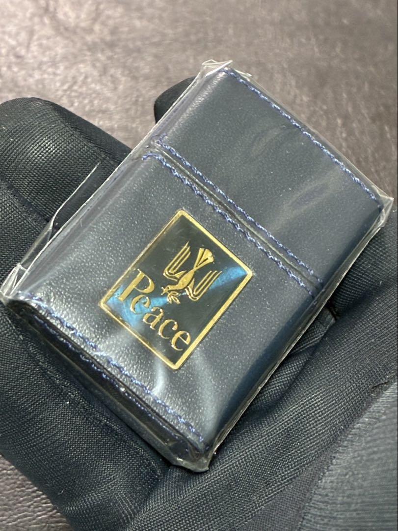Zippo Peace Blue Genuine Leather Limited Edition Peace 2007 Zippo Peace Blue Genuine Leather Limited Edition Peace 2007