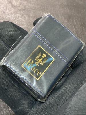 Zippo Peace Blue Genuine Leather Limited Edition Peace 2007