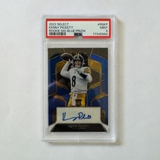 2022 Select Kenny Pickett RC Signature Blue Prizm /75 💥PSA 9💥 Steelers