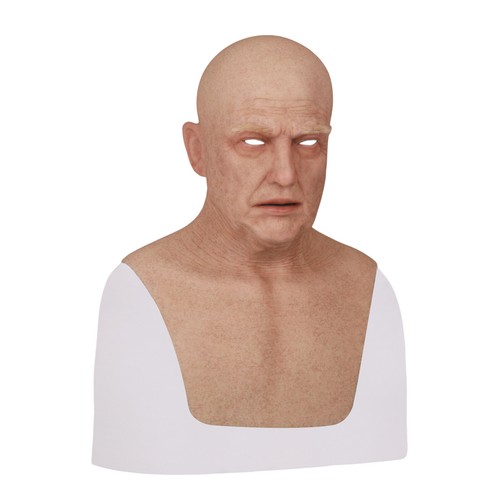 Tocado Trump Old Man Tocado Realista Silicona Mascarada Cabeza Completa - Imagen 5 de 11