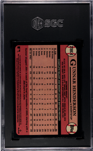 Gunnar Henderson 2024 Topps Serie 2 - 1989 Topps Cromo Plata Mojo #2T89C-8 - Imagen 2 de 2
