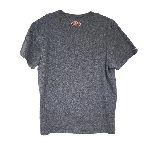 Under Armour T Shirt Size XL Mens Gray Loose Heat Gear Camo Logo - Picture 2 of 6