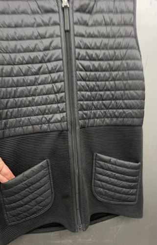 Weekends by Chicos Weste Gr. 0 Small schwarz gesteppt Kapuze Taschen Outdoor Athleisure - Bild 3 von 10