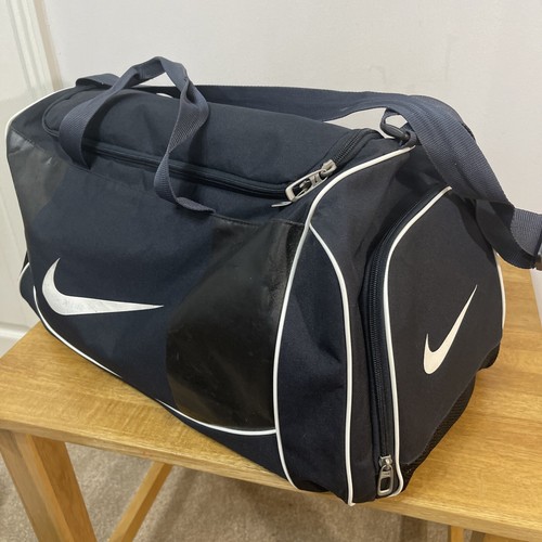 Vintage Nike Turnbeutel Halter Schultertasche Navy/Schwarz Weiß Paspel Medium - Bild 15 von 15