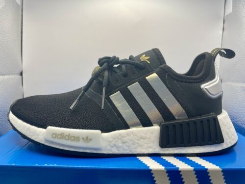 Adidas Scarpe da Ginnastica NMD_R1 W Taglia 5.5 Core Nero Oro Met GY9574 Sneakers Originali - Foto 5 di 17