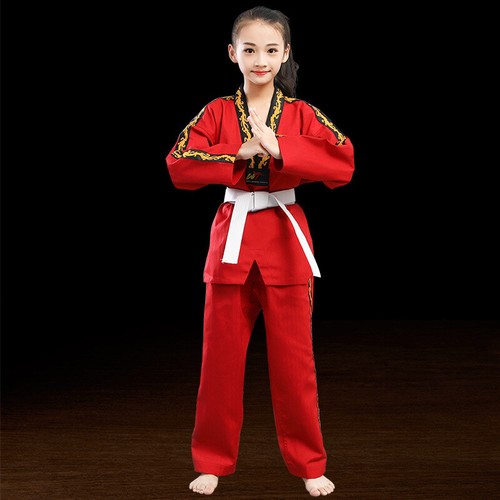 White Taekwondo Uniforms Karate Judo Taekwondo Clothes Children Adult Unisex - Picture 5 of 23