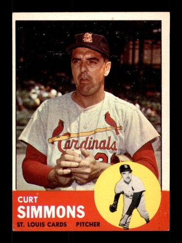 1963 Topps #22 Curt Simmons - Picture 1 of 2