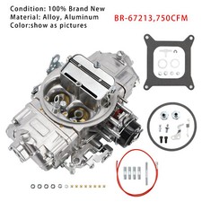 BR-67213 Carburetor 4 Barrel 750 CFM Double Pumper Carb E-Choke Y0