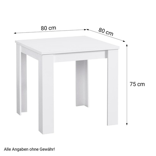 Esstisch Massiv mit 4 Stühlen Grau Holz Weiß Tisch Wohnzimmer Stuhl Homestyle4u - Bild 3 von 11