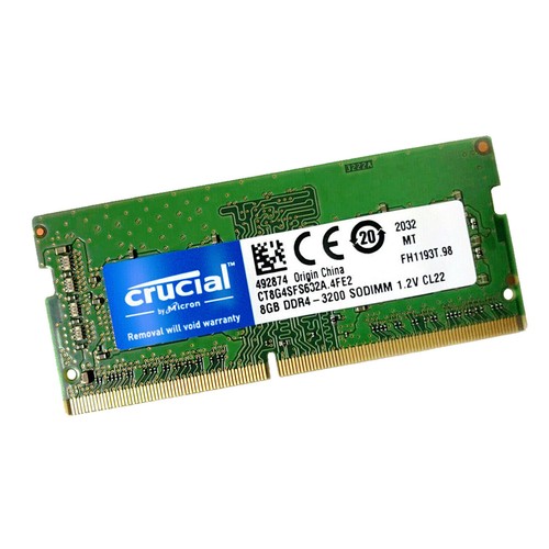Crucial 8GB 3200MHz DDR4 Non-ECC SODIMM RAM PC4-25600 260-Pin CL22 Laptop Memory - Picture 3 of 5