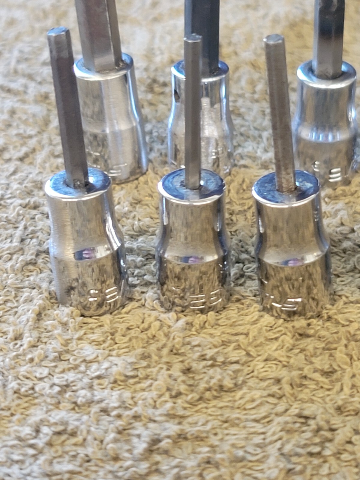 10 Snapon Hex Bit Socket Sae Set 1/4" Drive TMA8E 7 6E 5E 4.5 4 3.5 3