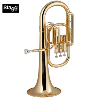 Musical Instruments & Gear New Stagg Ws-ah235 Pro Series Key Of Eb 3 Valves Alto Horn With Abs Case Refreshing And Beneficial To The Eyes