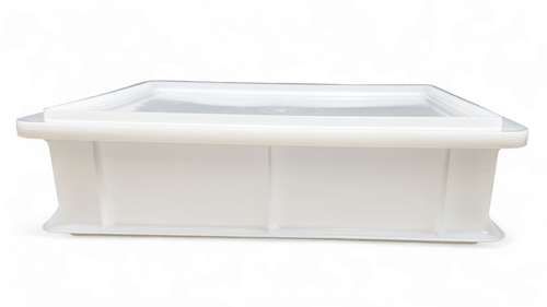 Pizza Bread Dough Proofing Tray Box with Lid, Food Grade, 40x30x10cm Stackable - Picture 2 of 5