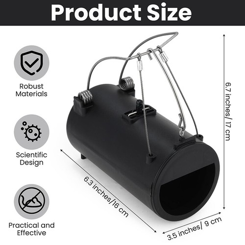 New Gopher Trap Tunnel Mole Traps Outdoor Rodent Rat Bait Box Bait Stations - Picture 3 of 10