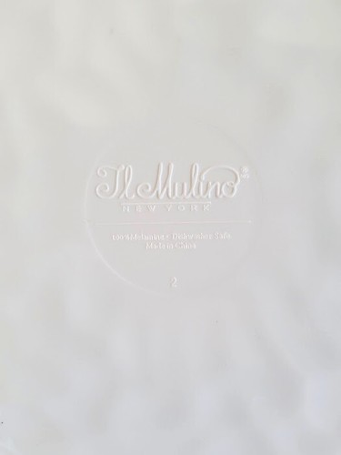 IL Mulino White Hobnail Melamine Salad Plates x 7 - Picture 5 of 6