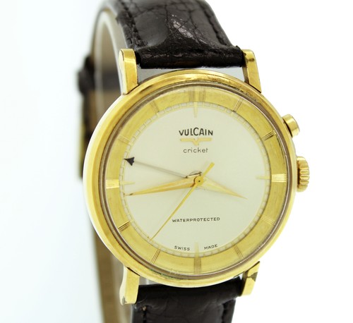 Vintage Vulcain Cricket S2313A Gold Filled Stainless Steel Alarm Mechanical Watc - Picture 3 of 12