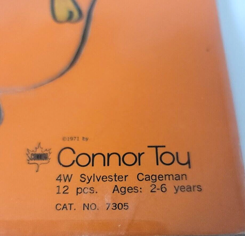 Looney Tunes Tweety & Sylvester puzzle Connor Toy 7305 1971 - Picture 3 of 4