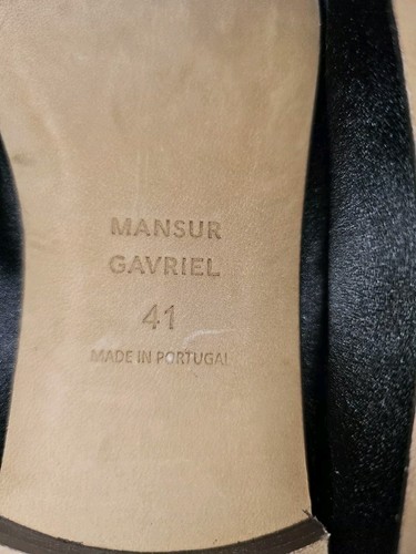 Bailarina Mansur Gavriel Dream plana en negro satinado talla EU41/US11 - Imagen 9 de 15