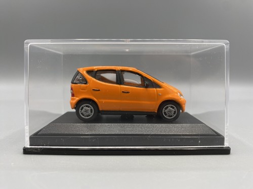 Hongwell Cararama 1/72 Scale Mercedes-Benz A140 A-Class Orange w/Display Case - Picture 2 of 7
