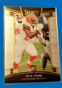 Nick Chubb #33 | 2018 Select | Concourse Silver Rookie (RC) | Browns