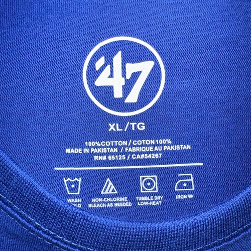 Camiseta Tampa Bay Lightning '47 Marca Hombre Talla XL Azul Nueva Con Etiquetas - Imagen 7 de 11