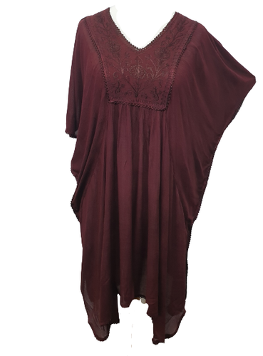 Plus Kaftan Holiday Summer Viscose Tunic Beach One Size 16 18 20 22 24 26 28 30 - Picture 22 of 92