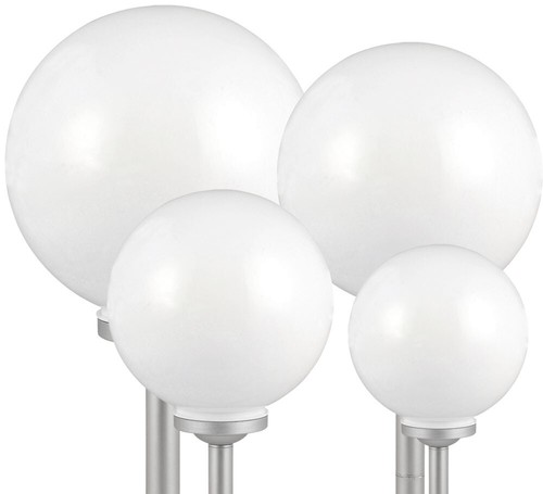 Stecklampe Solarlampe Gartenlampe Außen LED Solar Kugel Garten Deko weiß 4er Set - Bild 2 von 12