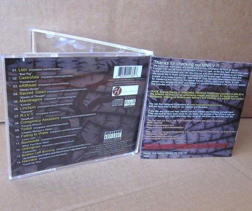 MIDWEST NAILGUN comp CD Illinois metal 2007 Bodies Left Burning & Castrofate - Picture 2 of 2