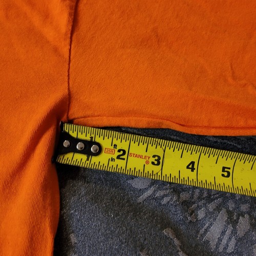 Vtg Tennessee Volunteers Shirt Men Large Orange Spell Out Long Sleeve Delta USA - Picture 19 of 22