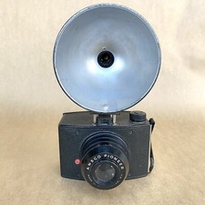 Ansco Pioneer Vintage Box Film Camera W/ Flash Attachment - Made In Rochester NY
