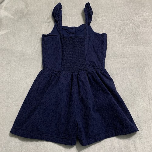 Hope Henry Romper Girls Size 12 Navy Blue Sleeveless Shorts Organic Cotton - Picture 5 of 9