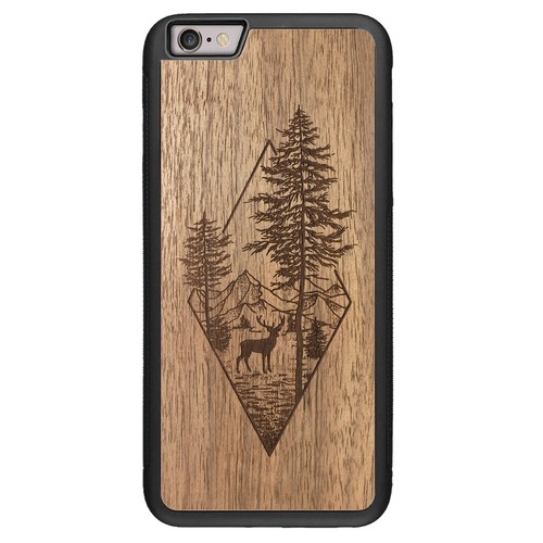 Deer Woodland - Coque en bois pour iPhone MagSafe 15 Pro Max, 14 Plus, 13 Pro, 12 Mini - Photo 34 sur 36