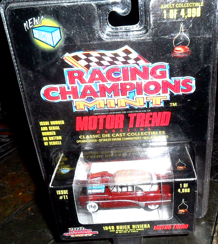 1949 BUICK RIVIERA REAL RIDERS RACING CHAMPIONS MOTOR TREND CLASSIC CAR 1/4,998