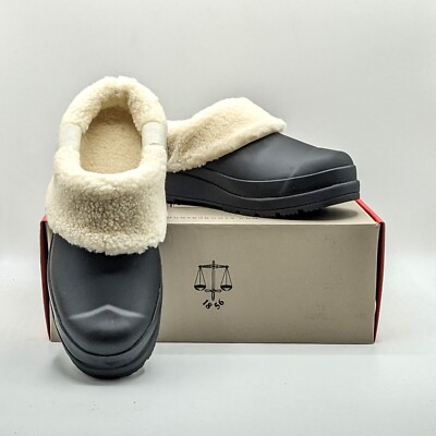 Hunter  Play Sherpa Insulated Clog  Women s (Black) Rubber Shoe NEW Pick Size